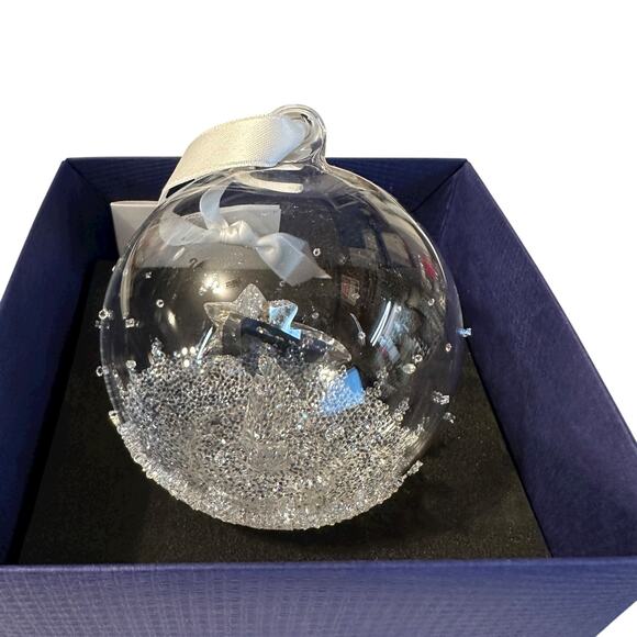 Swarovski Crystal 2018 Christmas Ball Ornament 5377678 Candle With Box - Picture 2 of 5